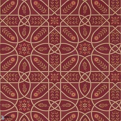 Brophy Trellis Tapete in Russet Gold van Morris & Co