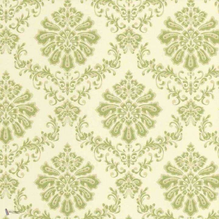 Broughton wallpaper in Lime van 1838 wallcoverings