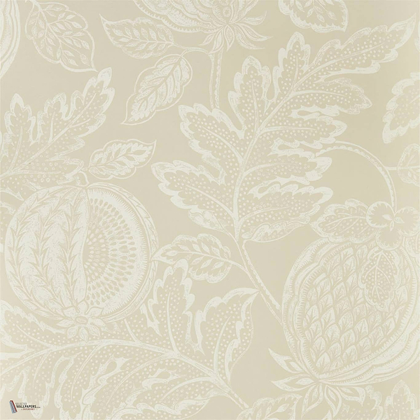 Cantaloupe behang in Stone van Sanderson