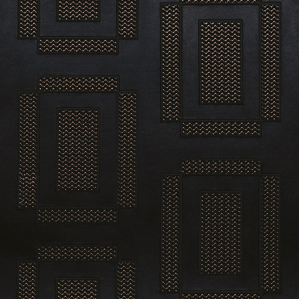Chaillot wallpaper in Noir Dore by Casamance