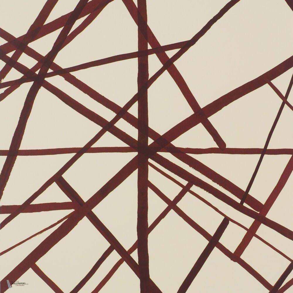 Channels wallpaper in Plum Oat van Kelly Wearstler