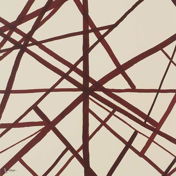 Channels wallpaper in Plum Oat van Kelly Wearstler