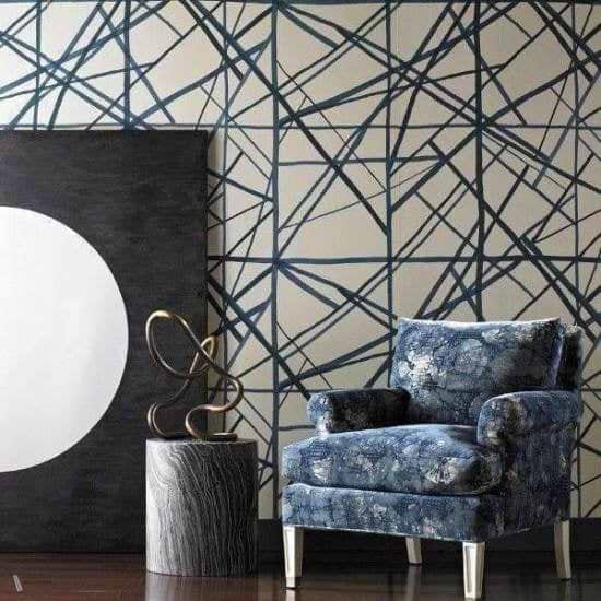 Channels wallpaper van Kelly Wearstler