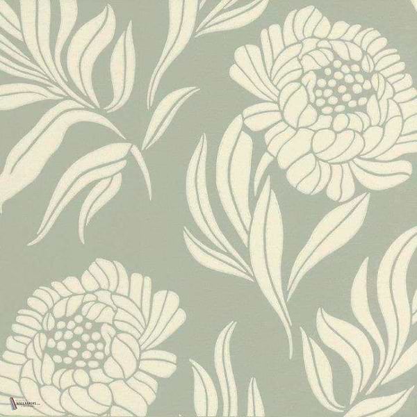 Chatsworth wallpaper in Duck Egg van 1838 wallcoverings