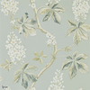 Chestnut Tree wallpaper in Blue/Sage van Sanderson