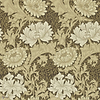 Chrysanthemum behang in Bullrush van Morris & Co