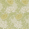 Chrysanthemum behang in Pale Olive van Morris & Co