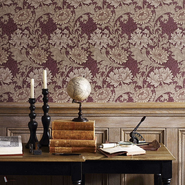 Chrysanthemum behang van Morris & Co