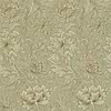 Chrysanthemum Toile Tapete in Eggshel/Gold van Morris & Co