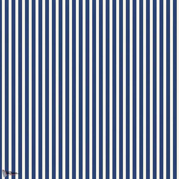 Closet Stripe wallpaper in Blue van Farrow & Ball
