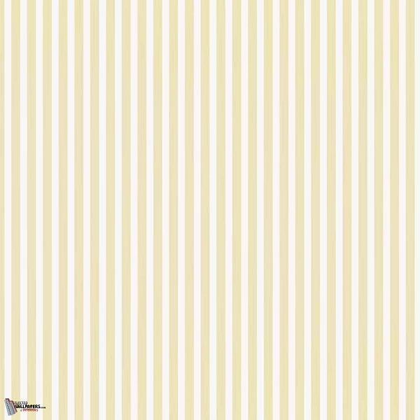 Closet Stripe wallpaper in Dayroom Yellow van Farrow & Ball