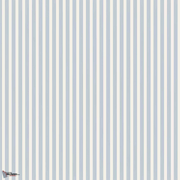 Closet Stripe wallpaper in :iLulworth Blue van Farrow & Ball
