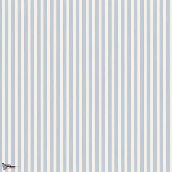Closet Stripe wallpaper in :iLulworth Blue van Farrow & Ball