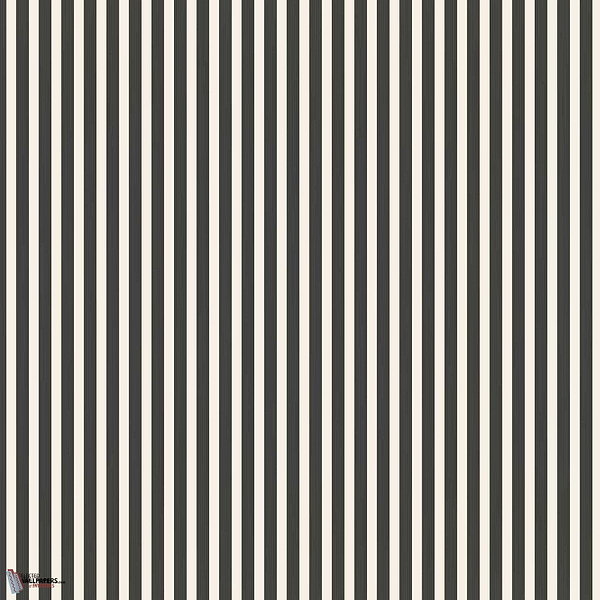 Closet Stripe wallpaper in Off Black van Farrow & Ball