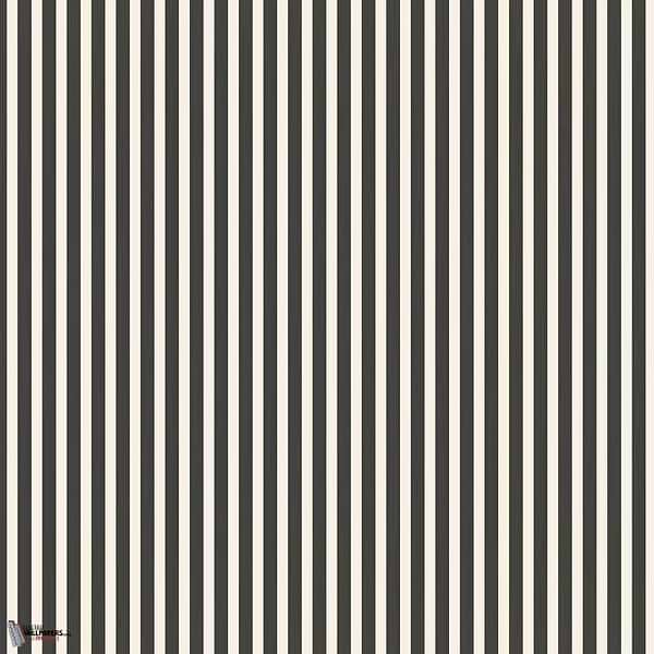 Closet Stripe wallpaper in Off Black van Farrow & Ball