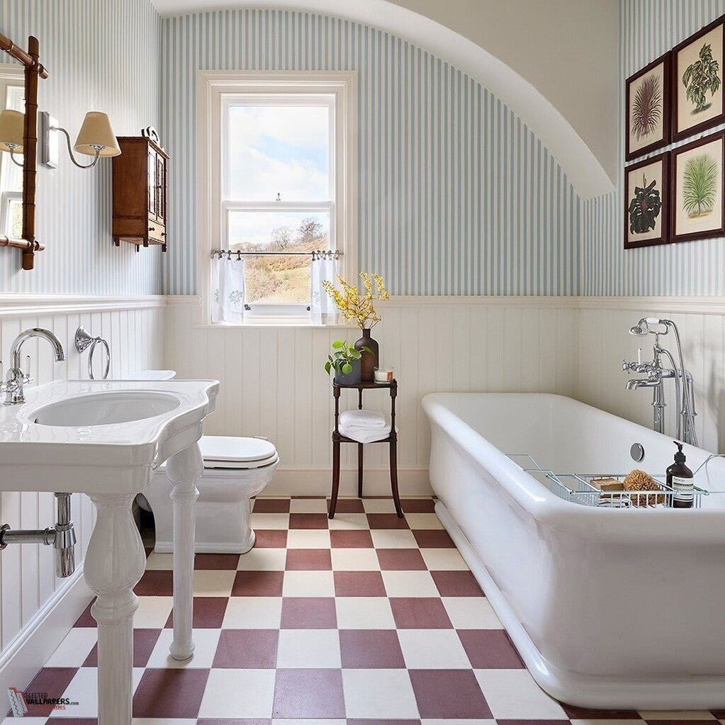 Closet Stripe wallpaper van Farrow & Ball