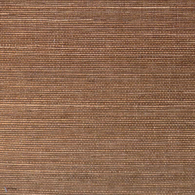 Sisal wallpaper in Tabac by CMO Paris