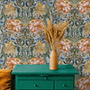 Belle-Epoque wallpaper in Blue by Coordonne — interior