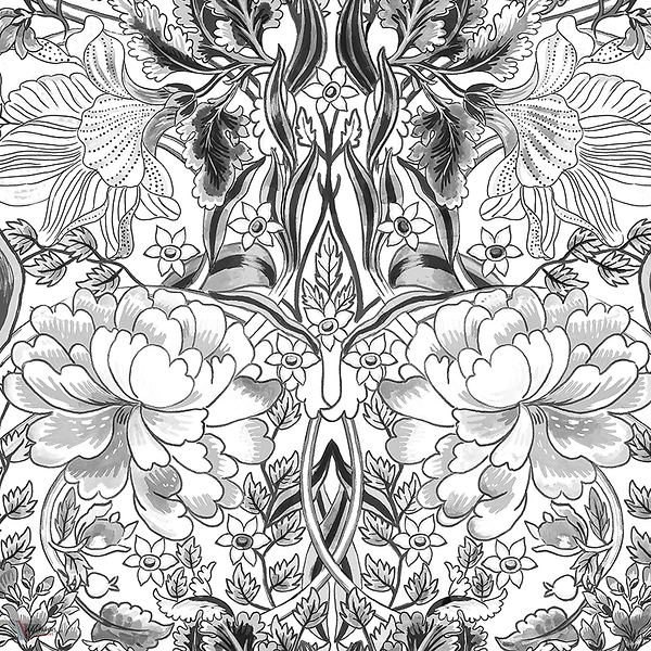 Belle-Epoque wallpaper in Off by Coordonne
