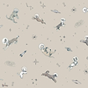 Doggy Gravity wallpaper in Cream by Coordonne