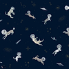 Doggy Gravity wallpaper in Night by Coordonne