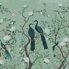 Edo Textile wallpaper in Aqua by Coordonne