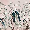 Edo Textile wallpaper in Peony by Coordonne