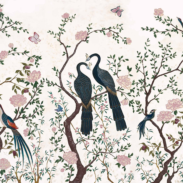 Edo Textile wallpaper in Swan by Coordonne