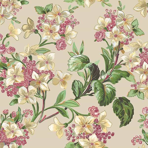 Flowery Tapete in Beige von Coordonne