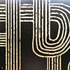 Gatsby Metallics wallpaper in Black by Coordonne