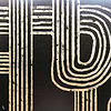 Gatsby Metallics wallpaper in Black by Coordonne