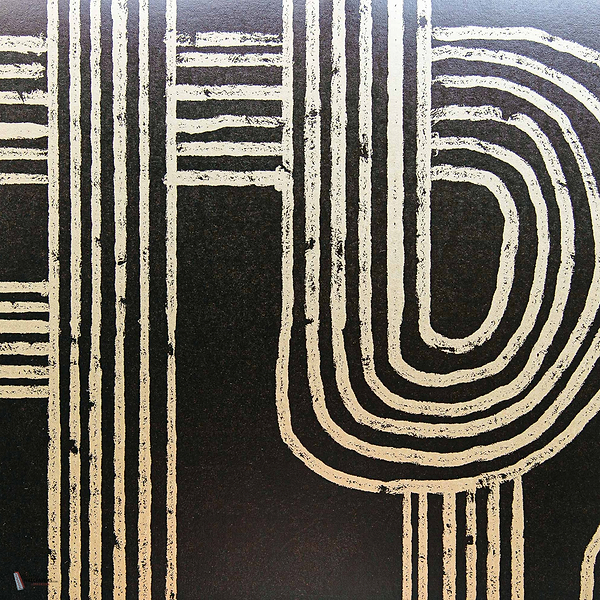 Gatsby Metallics wallpaper in Black by Coordonne