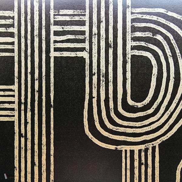 Gatsby Metallics wallpaper in Black by Coordonne