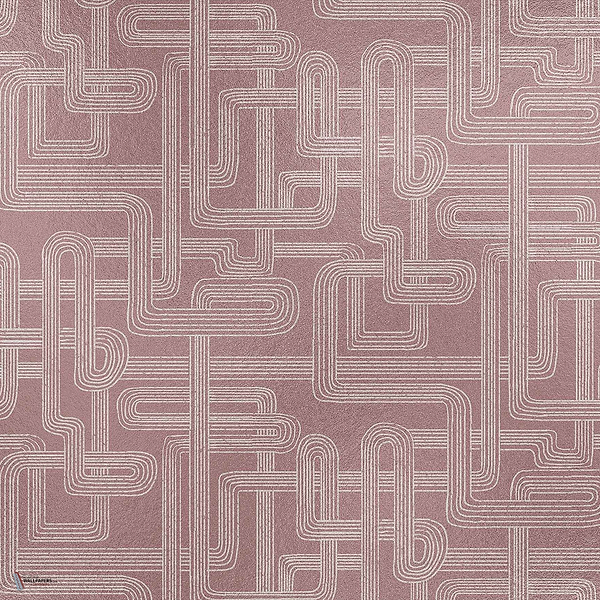 Gatsby Metallics wallpaper in Rose by Coordonne