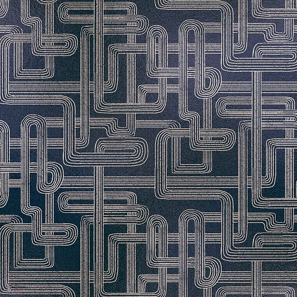 Gatsby Metallics wallpaper in Silver by Coordonne