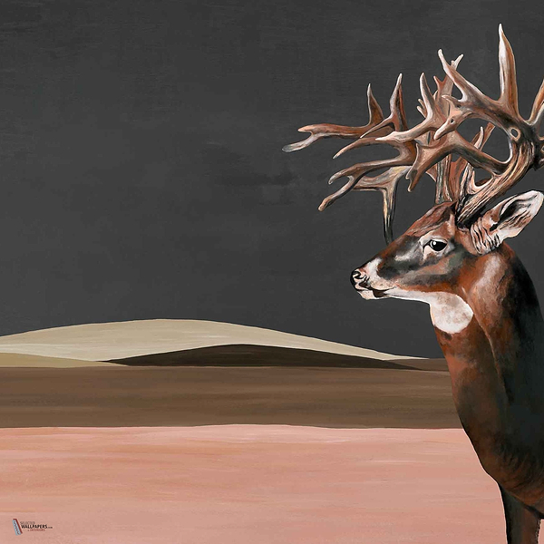 Great Deer wallpaper in Nude by Coordonne