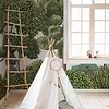 Green Forest wallpaper in Natural by Coordonne — interior