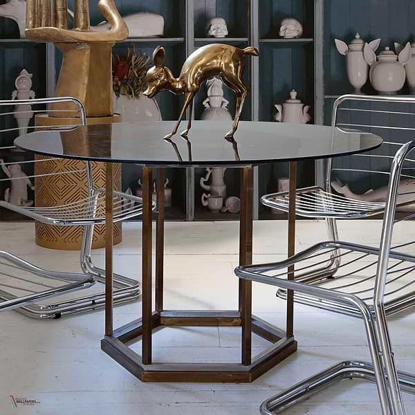 Guille Garcia-Hoz - Ceramic Fauna wallpaper in Endrino by Coordonne — interior