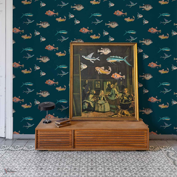 Joana Santamans - Peces Santamans wallpaper in Marina by Coordonne