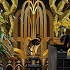 Juan Gatti - Rue Babylone wallpaper in Gold by Coordonne — interior