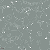 Jumping Bambis wallpaper in Cloud by Coordonne