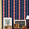 Kente wallpaper in Blue by Coordonne