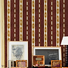 Kente wallpaper in Wine by Coordonne
