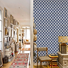 Llengues wallpaper in Blue by Coordonne — interior