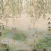 Lotus Textile wallpaper in Spring by Coordonne