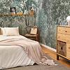 Minerva Textile wallpaper in Swan by Coordonne — interior