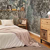 Minerva Textile wallpaper in Vanilla by Coordonne — interior