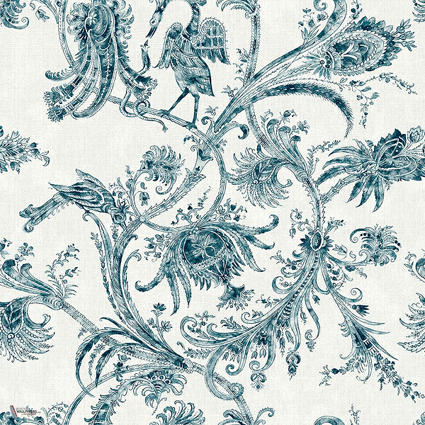 Mithology Tapete in Blue von Coordonne