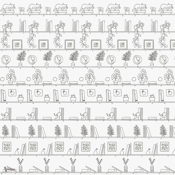 My Library wallpaper in Dalmation by Coordonne