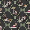 Neo-Bucolic wallpaper in Black by Coordonne